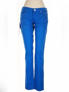NWT Fiorucci Royal Blue Skinny Jeans Size 28 Ittierre Made In Italy Vintage Y2K.